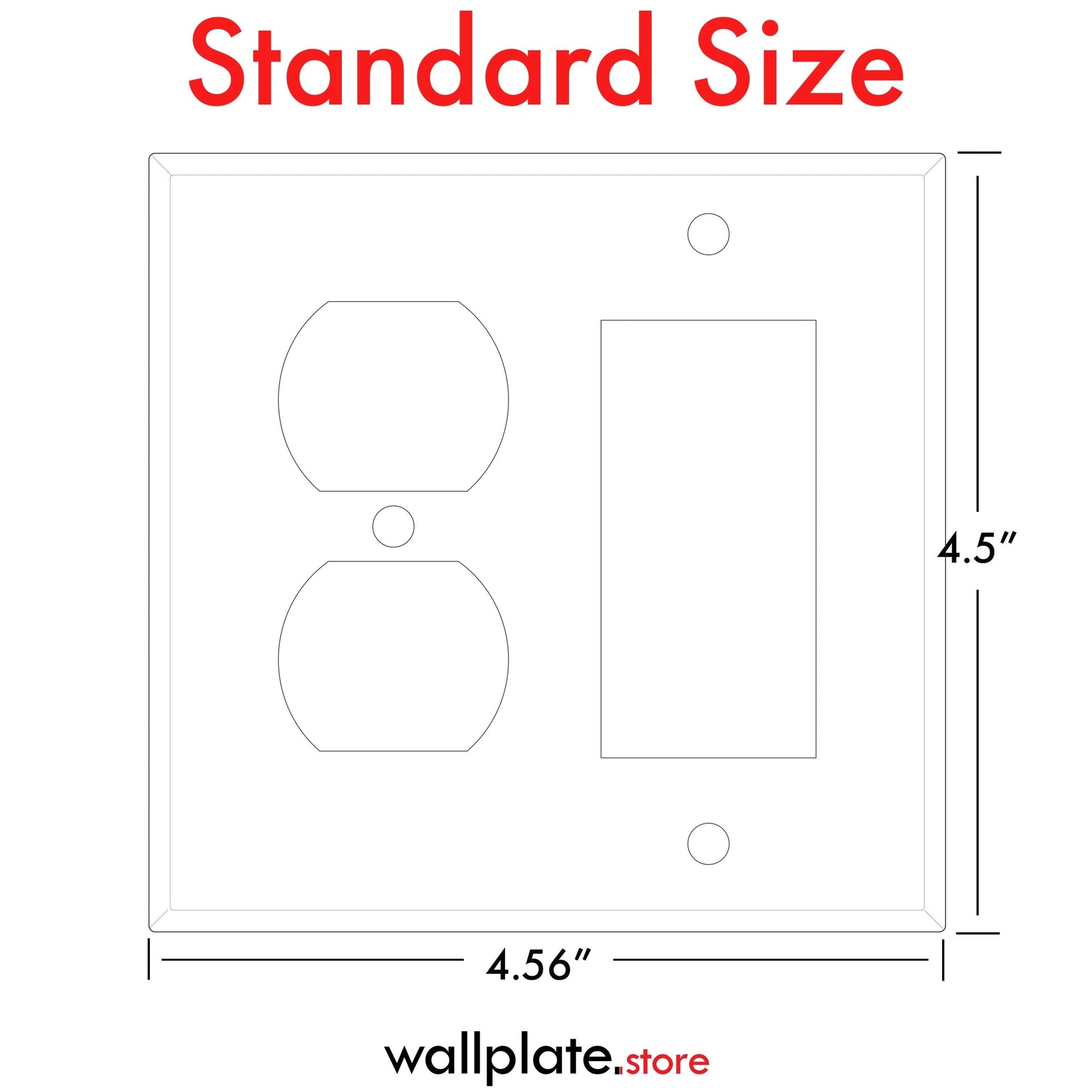 2 - Gang Satin Brass Duplex Receptacle / Decora Switch Cover - Wallplate.Store - Little Red General Store