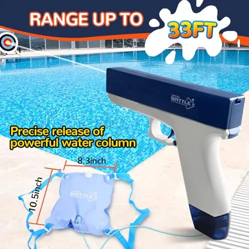 Hakol Set of 2 Rechargeable Large Capacity & Long Range Automatic Water Guns