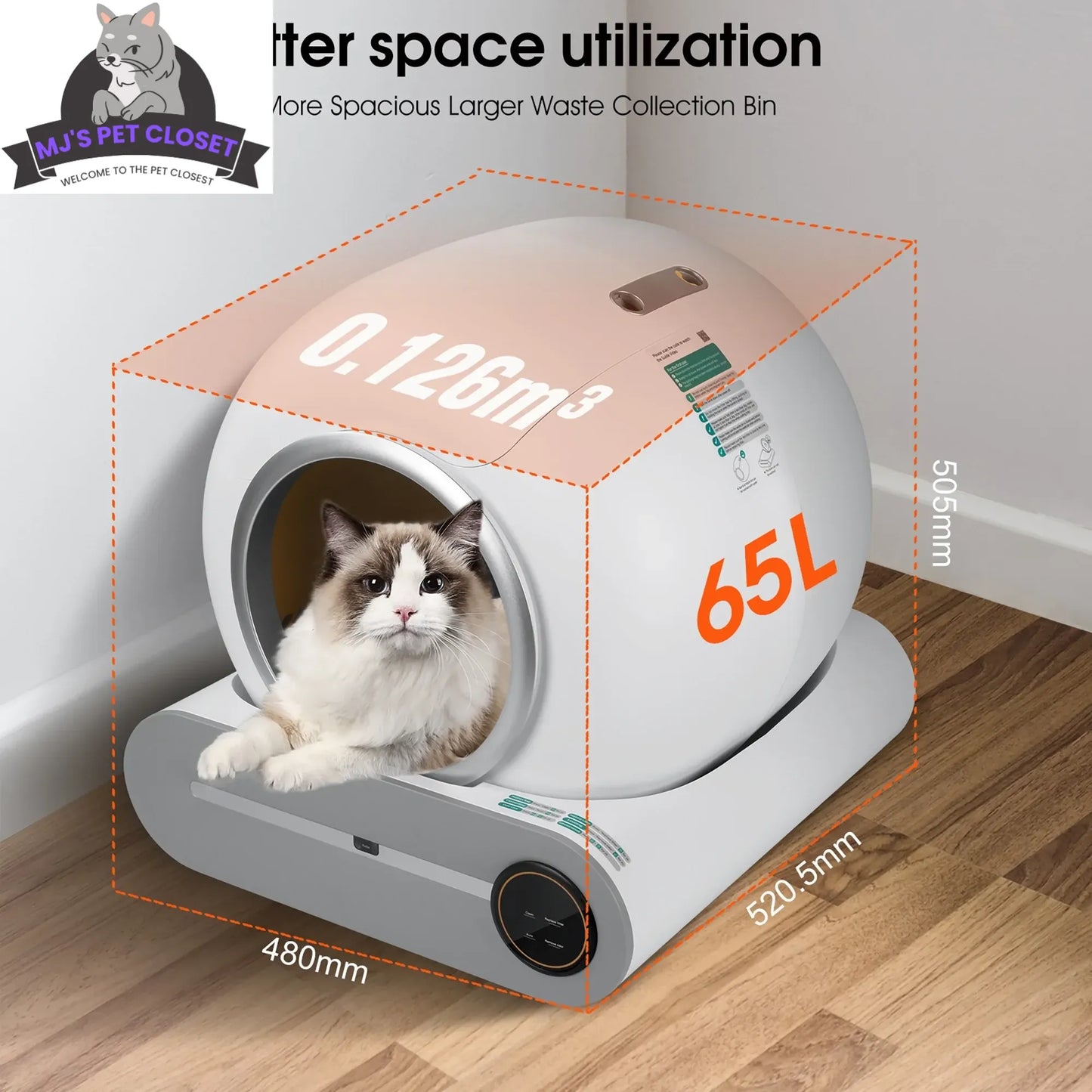 Say goodbye to messy litter! 🐾✨ Meet the Smart Self-Cleaning Litter Box with App Control and Safety Features! Perfect for busy cat parents! 😻📱