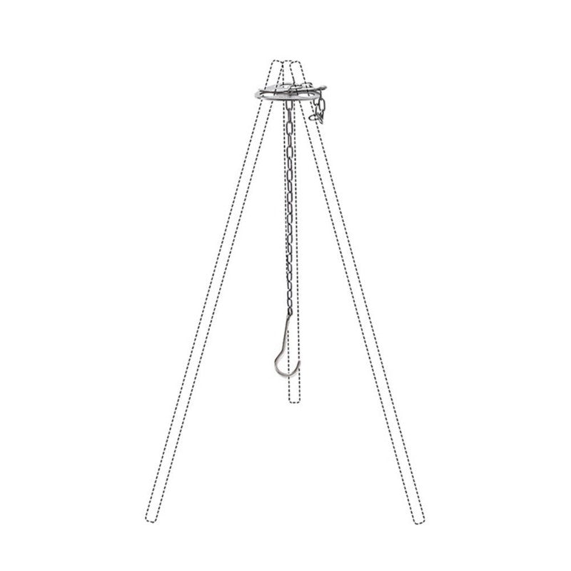 Outdoor Camping Triangular Hanging Pot Bracket Portable Tripod Ring Stainless Barbecue Rack Picnic Multifunctional Ring Hook - Wautton Outdoor Gear - Little Red General Store