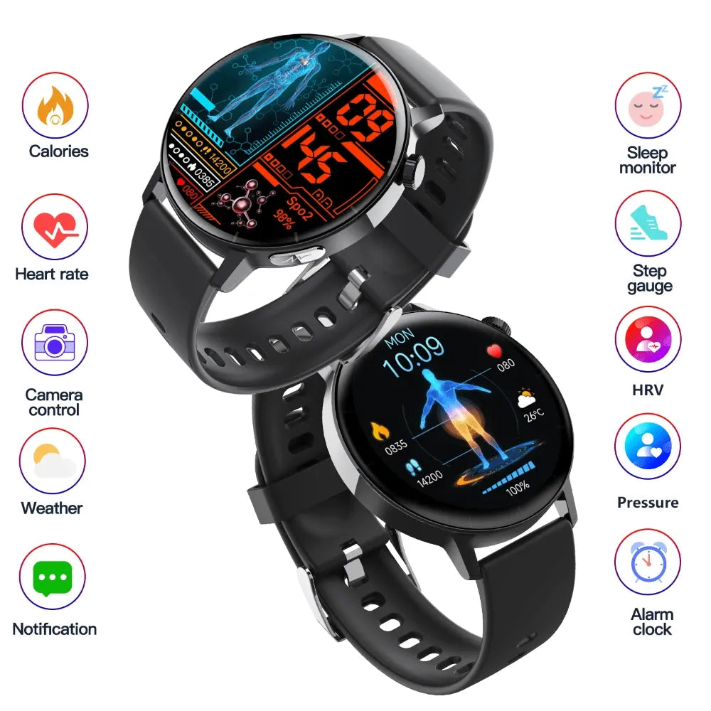 ECG monitor Smart Watch Non Invasive Blood Glucose Smart Watch with Blood Component Analysis - Wautton Outdoor Gear - Little Red General Store