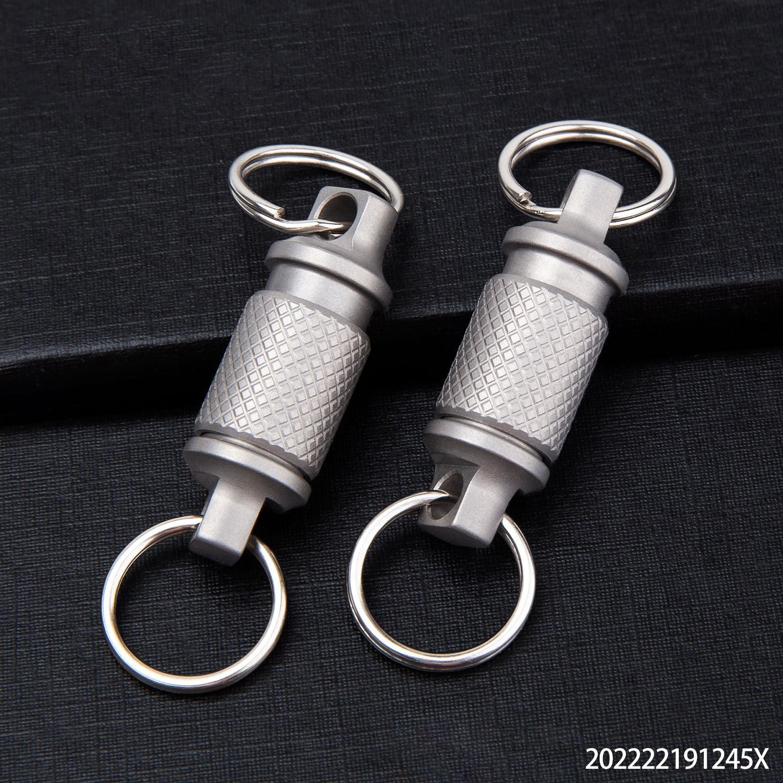 Titanium Alloy Keychain Key Holder Removable 360 Degree Rotation Multifunctional Portable for Waist Belt Outdoor Tool Men Women - Wautton Outdoor Gear - Little Red General Store