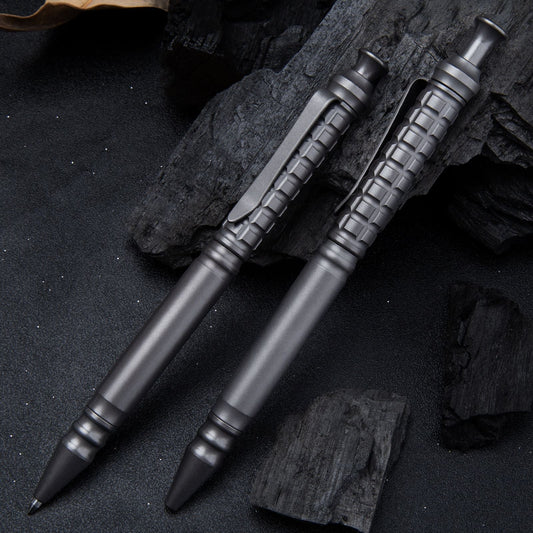 Mini Titanium Pen EDC Gadget Keychain Ballpoint Pen Practical Tactical Pen Outdoor Camping Hiking Cycling Equipment - Wautton Outdoor Gear - Little Red General Store