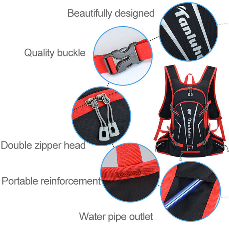 25L Sport Cycling Bag Rid Backpack For Bicycle Women Men Bike Outdoor Running Hiking Black Reflective Cycling Backpack - Wautton Outdoor Gear - Little Red General Store