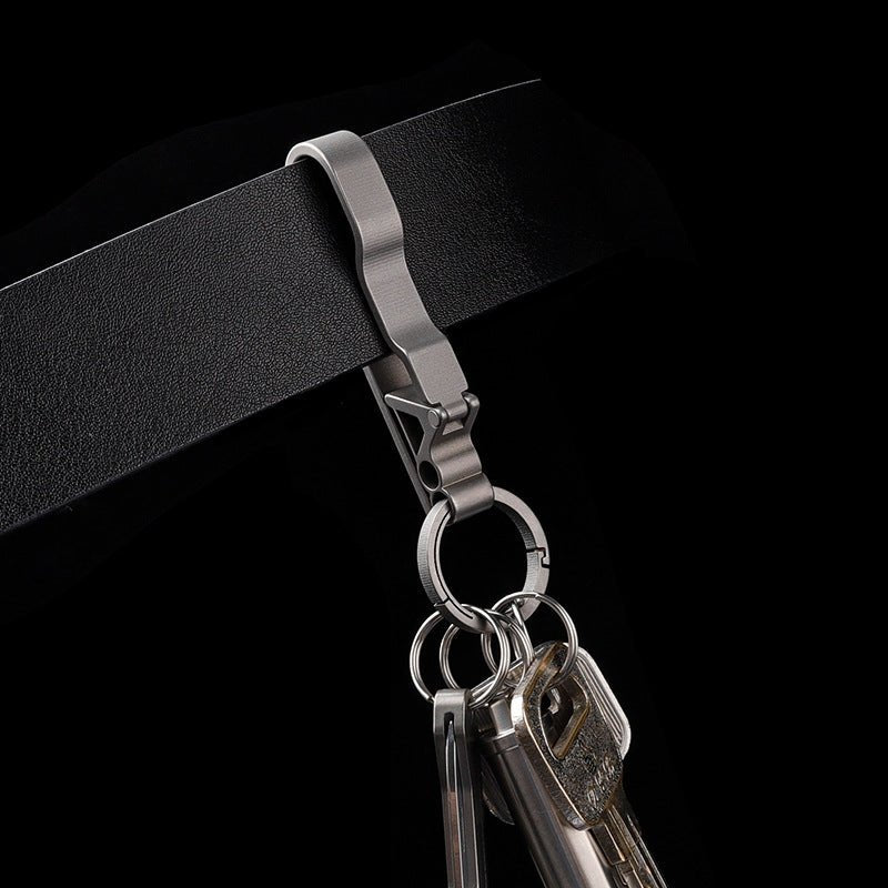 Men's Titanium Alloy Keychain - Lightweight & Strong Key Ring - Wautton Outdoor Gear - Little Red General Store