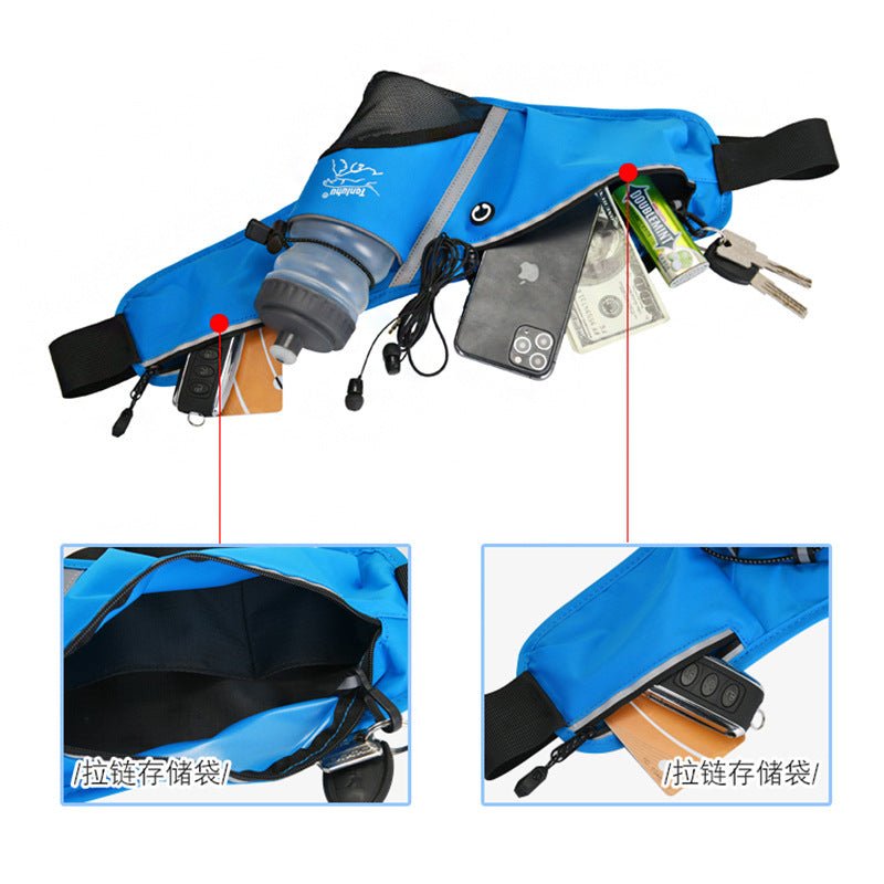 Running Waist Bag Lycra Sports Marathon Bag Outdoor Climbing Hiking Kettle Bag - Wautton Outdoor Gear - Little Red General Store