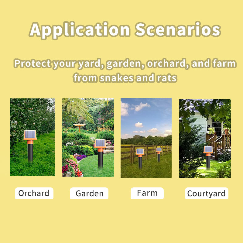 Mole Repellent for lawns Gopher Repellent Ultrasonic Solar Powered Snake Repellent Deterrent Mole Repeller - Wautton Outdoor Gear - Little Red General Store