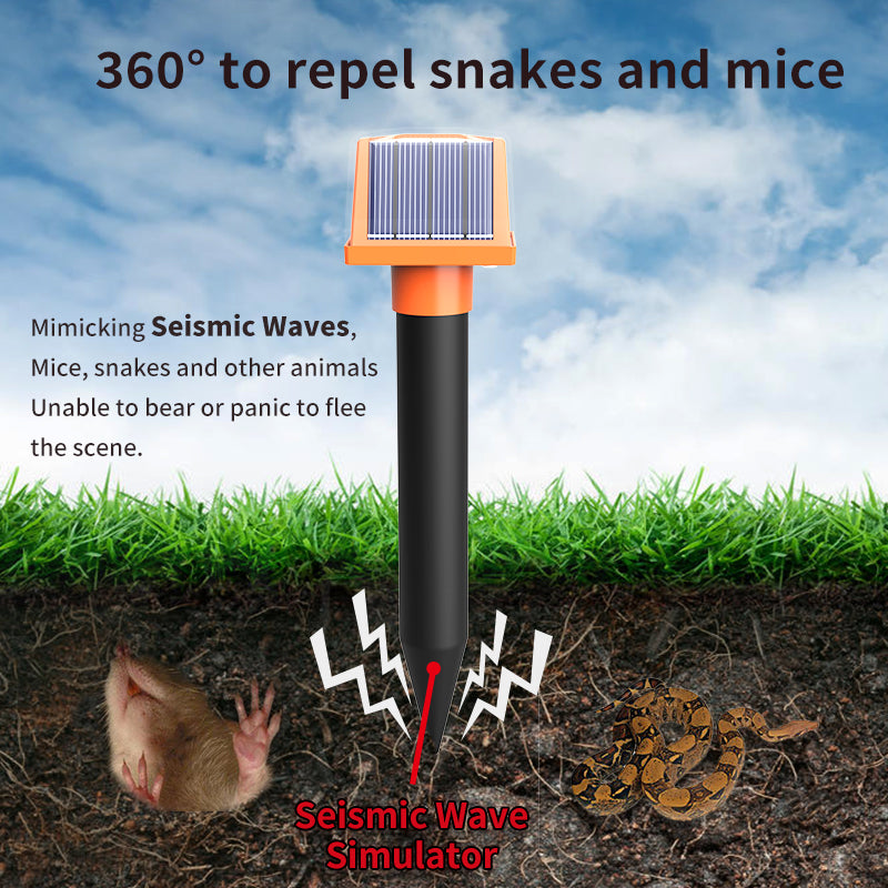 Mole Repellent for lawns Gopher Repellent Ultrasonic Solar Powered Snake Repellent Deterrent Mole Repeller - Wautton Outdoor Gear - Little Red General Store