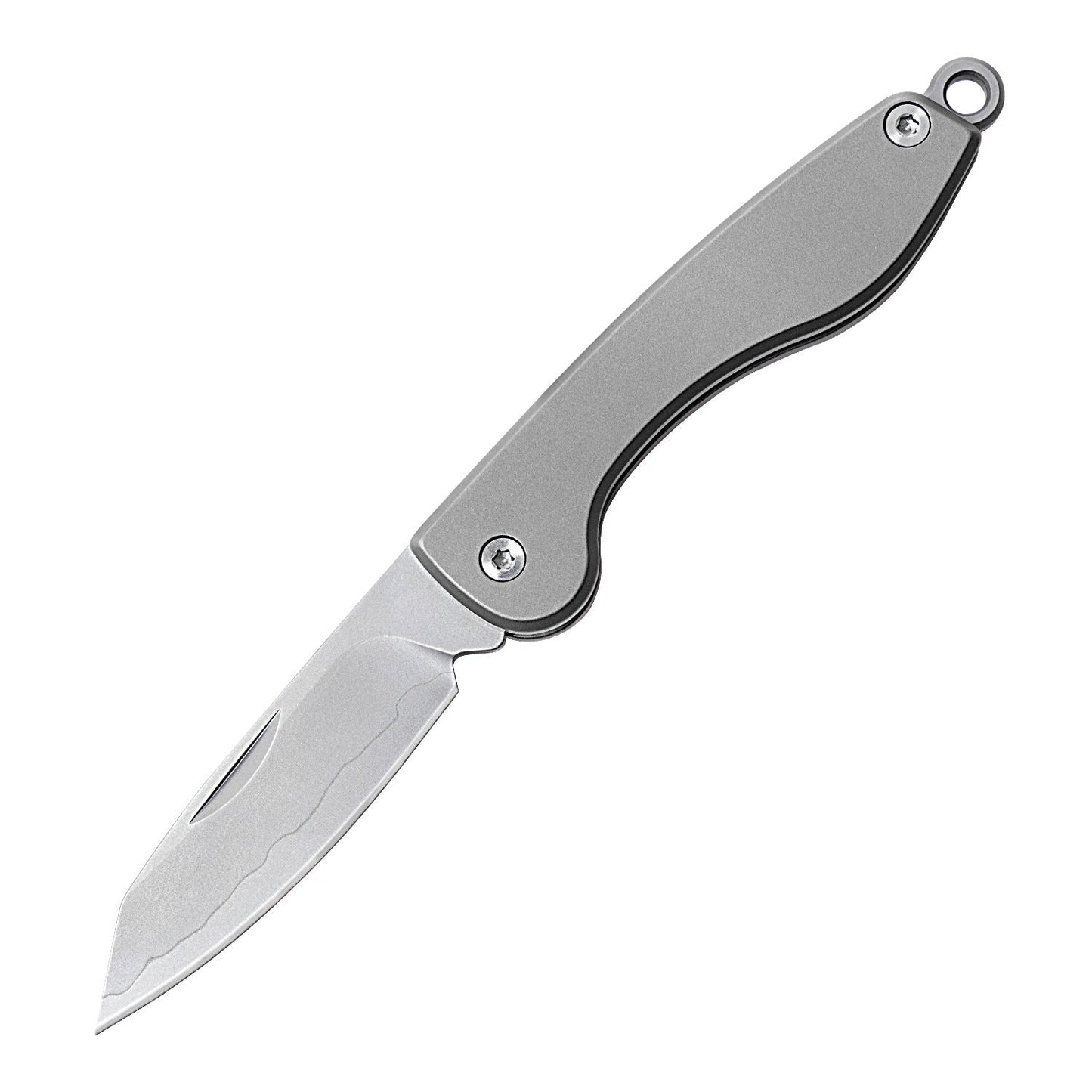 Mini Folding Titanium Knife Portable Pocket Knife Camping Food Processing Food Construction Repair Outdoor Equipment Keychain Mouth - Wautton Outdoor Gear - Little Red General Store