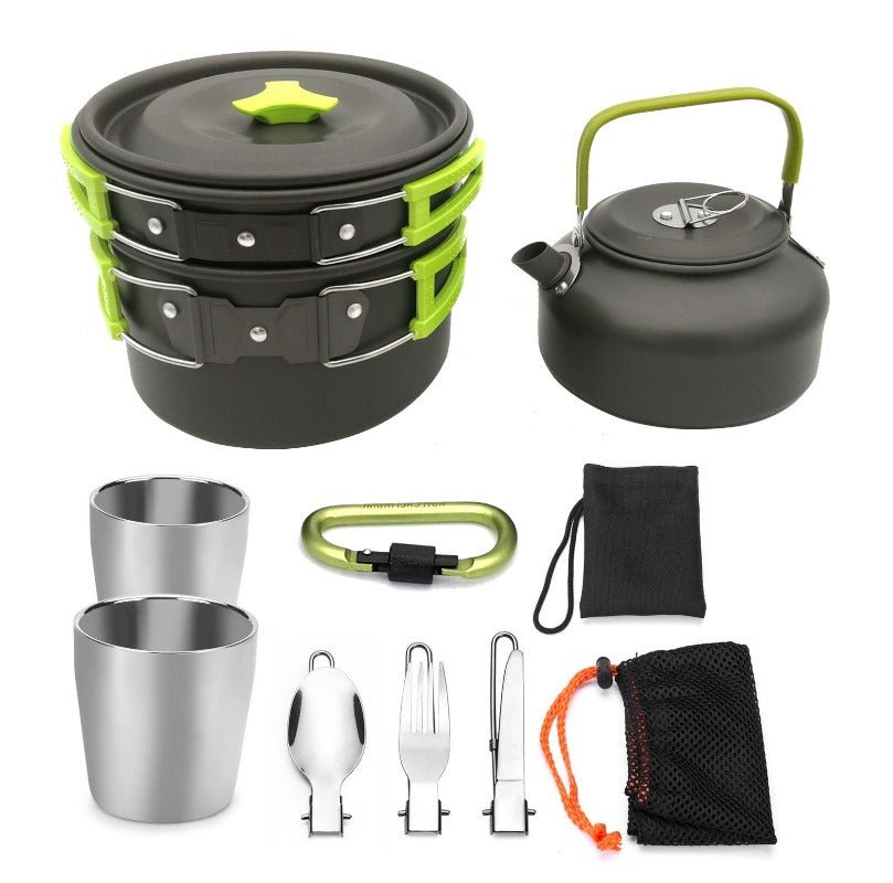 2 - 3 person Camping Cooking Ware Sets Pots Pans Picnic - Wautton Outdoor Gear - Little Red General Store