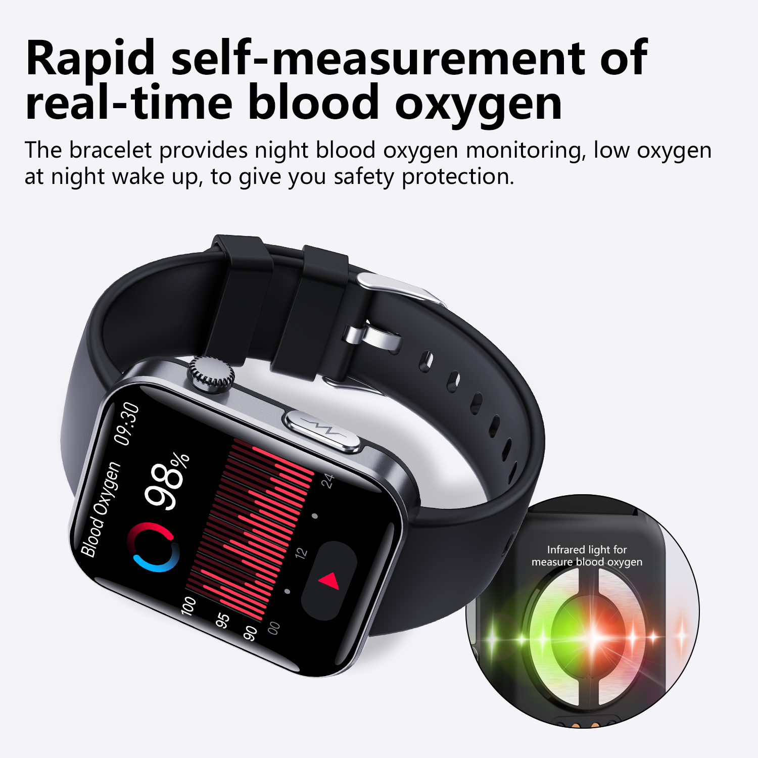 ECG smart watch with blood pressure monitor body temperature blood glucose heart rate blood oxygen - Wautton Outdoor Gear - Little Red General Store