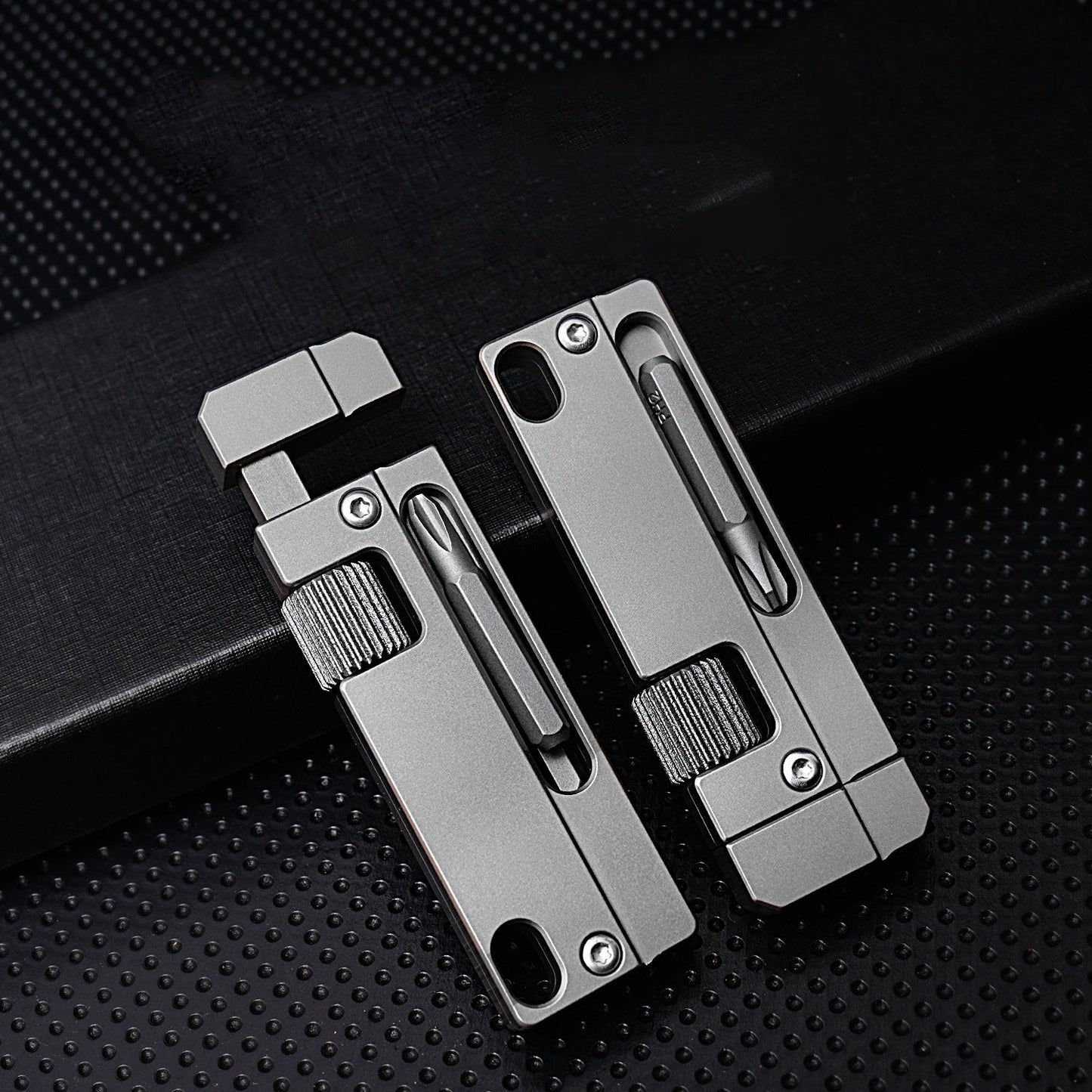Titanium Alloy Screwdriver And Wrench Small EDC Multifunctional Tool Outdoor Portable Pocket Tool Gray New - Wautton Outdoor Gear - Little Red General Store