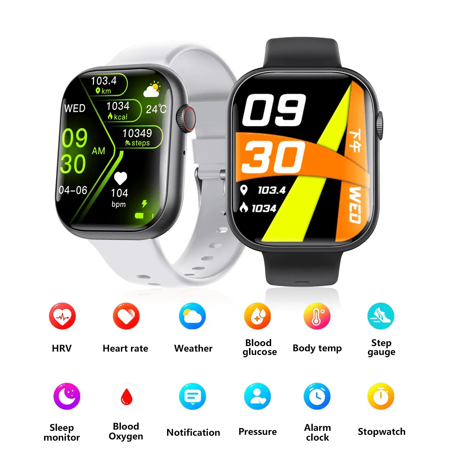 Smart Watch for Men Women Health: blood sugar monitor blood lipids Uric acid - Wautton Outdoor Gear - Little Red General Store