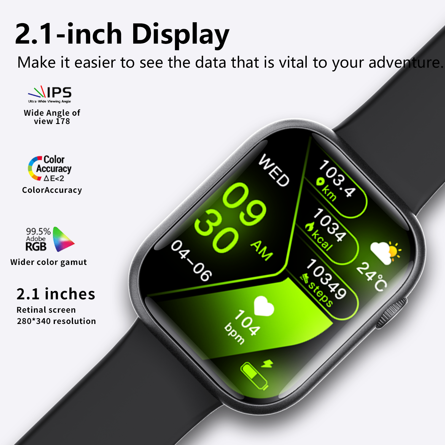 Smart Watch for Men Women Health: blood sugar monitor blood lipids Uric acid - Wautton Outdoor Gear - Little Red General Store