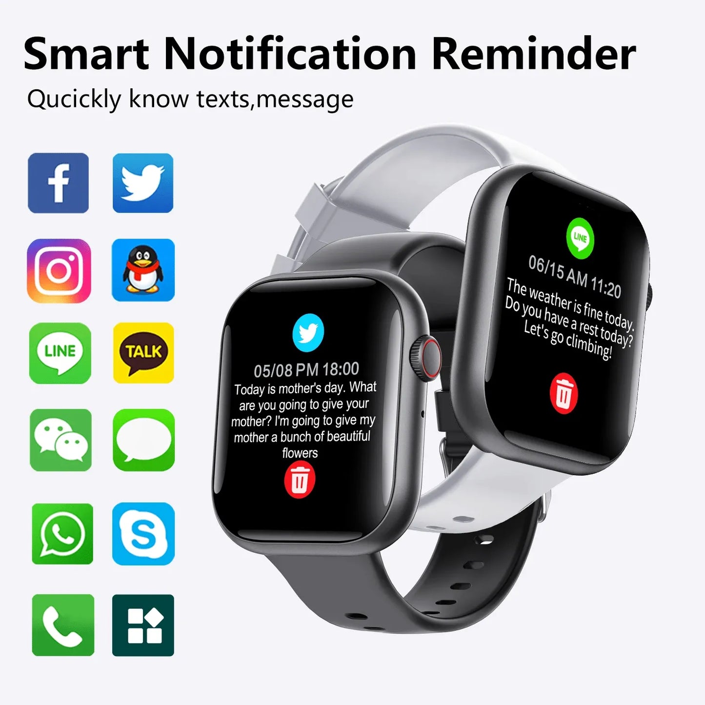Smart Watch for Men Women Health: blood sugar monitor blood lipids Uric acid - Wautton Outdoor Gear - Little Red General Store