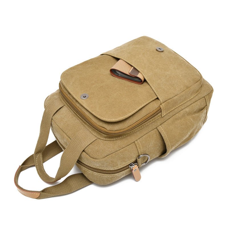 Leisure Canvas Shoulder Bag Wearproof Multi - functional Backpack - Wautton Outdoor Gear - Little Red General Store