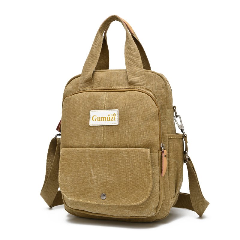 Leisure Canvas Shoulder Bag Wearproof Multi - functional Backpack - Wautton Outdoor Gear - Little Red General Store