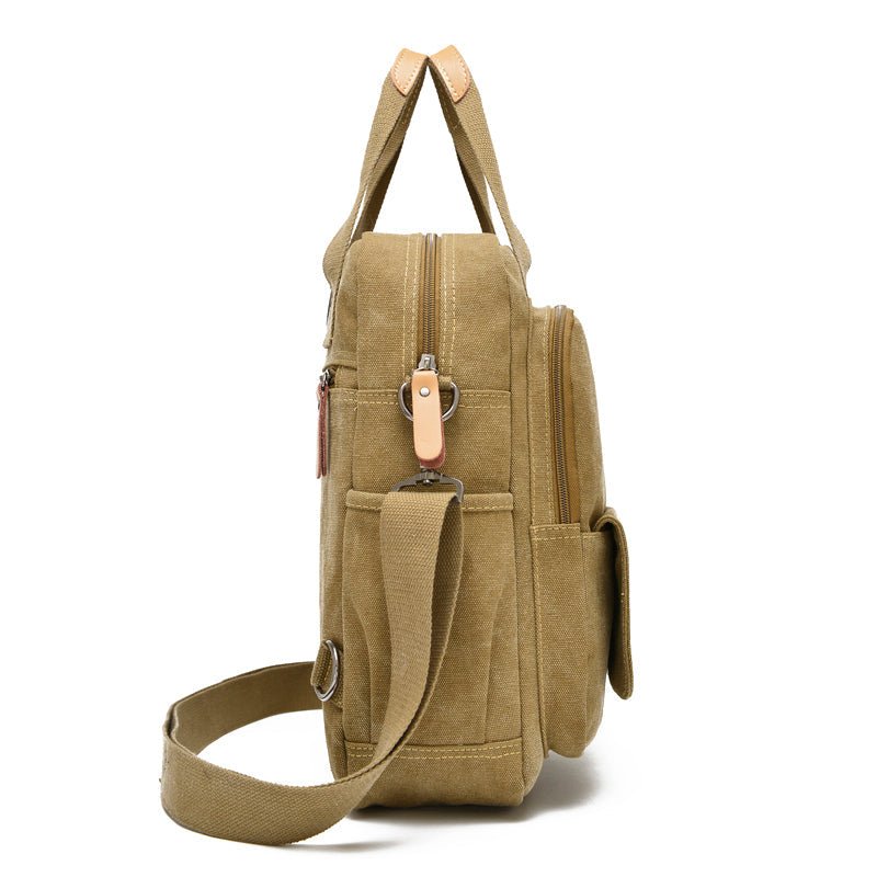 Leisure Canvas Shoulder Bag Wearproof Multi - functional Backpack - Wautton Outdoor Gear - Little Red General Store