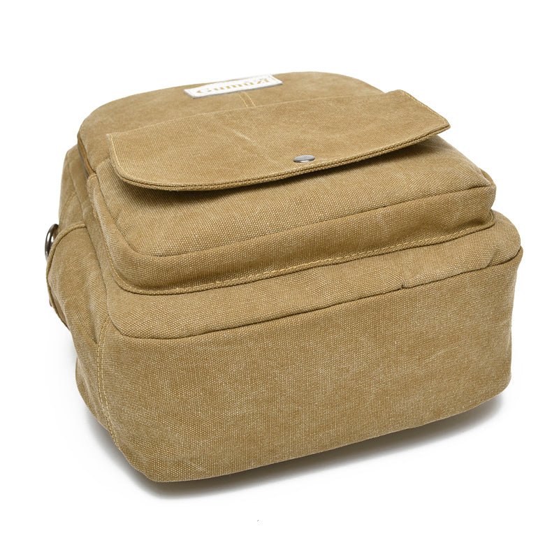 Leisure Canvas Shoulder Bag Wearproof Multi - functional Backpack - Wautton Outdoor Gear - Little Red General Store