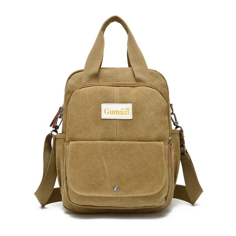 Leisure Canvas Shoulder Bag Wearproof Multi - functional Backpack - Wautton Outdoor Gear - Little Red General Store