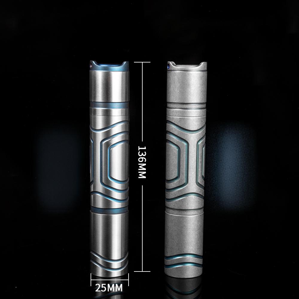 EDC Titanium Alloy Mini Flashlight Rechargeable Fishing Outdoor Waterproof Camping Lighting EDC Tools - Wautton Outdoor Gear - Little Red General Store