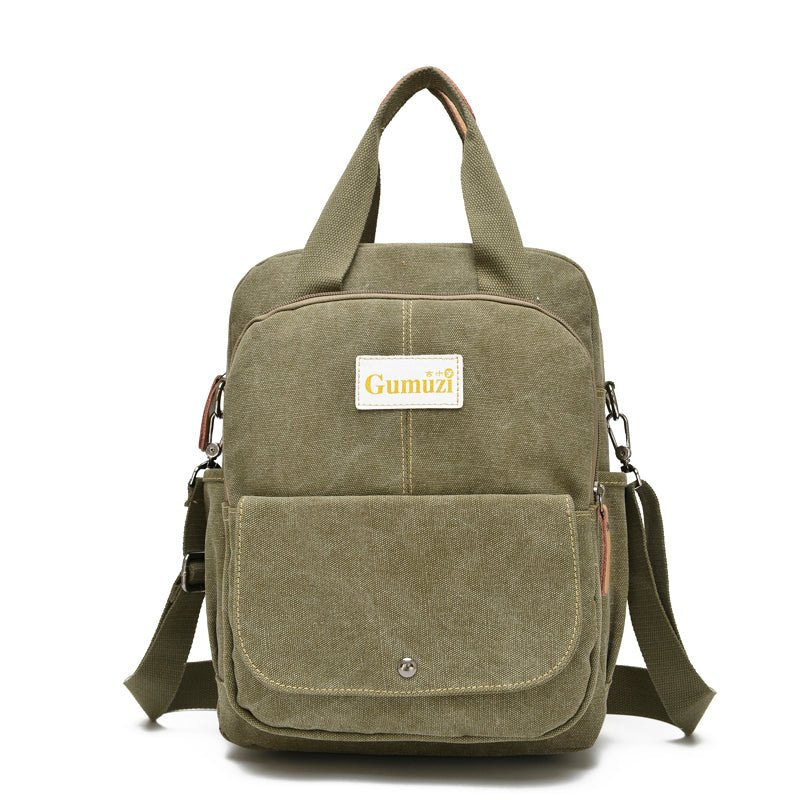 Leisure Canvas Shoulder Bag Wearproof Multi - functional Backpack - Wautton Outdoor Gear - Little Red General Store
