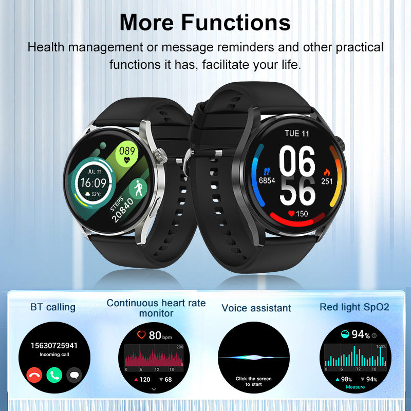 Smart Watch Fitness Tracker with Heart Rate Blood Oxygen Blood Pressure Sleep Monitor 100 Sports Modes Step Calorie Counter Activity Health Trackers IP68 Waterproof - Wautton Outdoor Gear - Little Red General Store