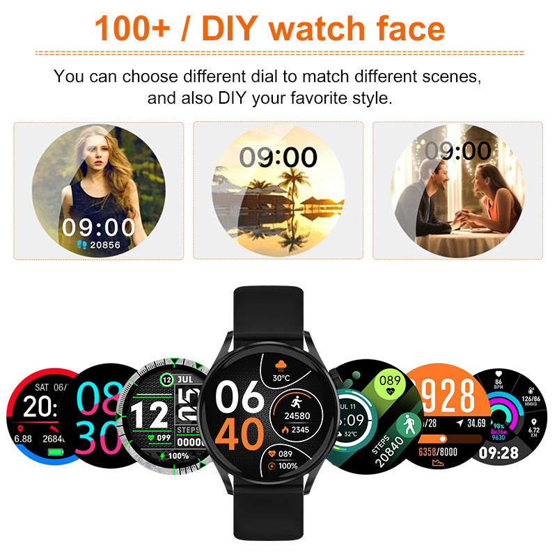 Smart Watch Fitness Tracker with Heart Rate Blood Oxygen Blood Pressure Sleep Monitor 100 Sports Modes Step Calorie Counter Activity Health Trackers IP68 Waterproof - Wautton Outdoor Gear - Little Red General Store