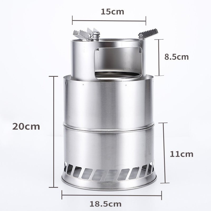 20cm*30cm Outdoor Camping Furnace Portable Camping Stove for Barbecue - Wautton Outdoor Gear - Little Red General Store