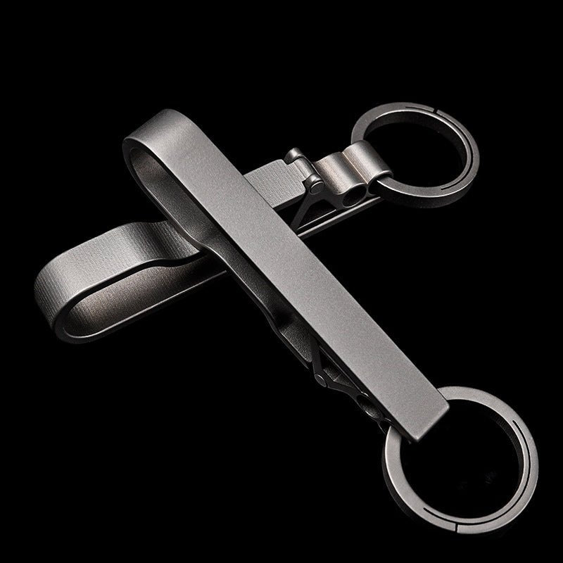 Men's Titanium Alloy Keychain - Lightweight & Strong Key Ring - Wautton Outdoor Gear - Little Red General Store