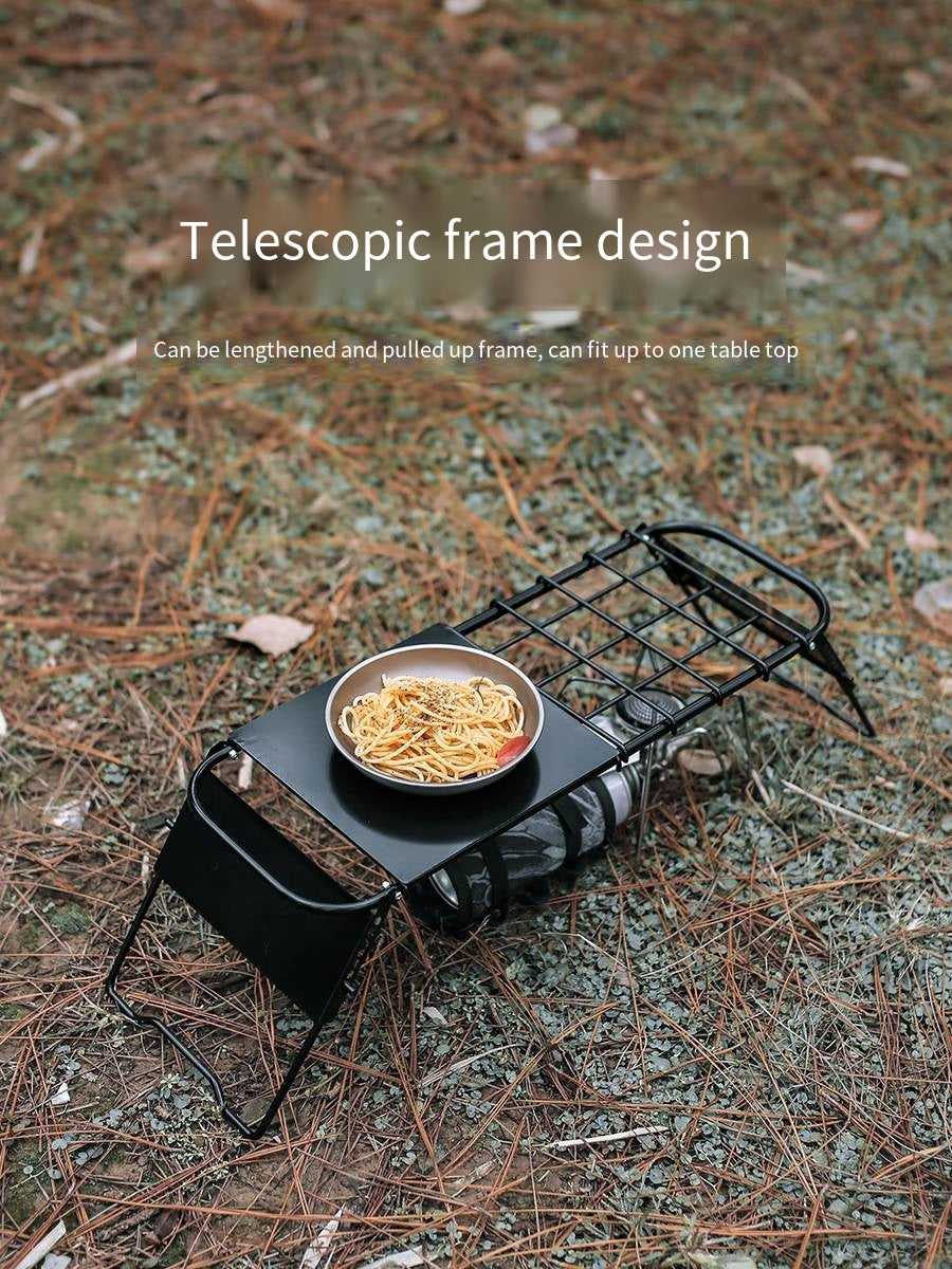 Portable 3 - in - 1 Design Camping Table for Grill with Mesh Desktop, Folding Table for Grill Camping Cooking BBQ - Wautton Outdoor Gear - Little Red General Store