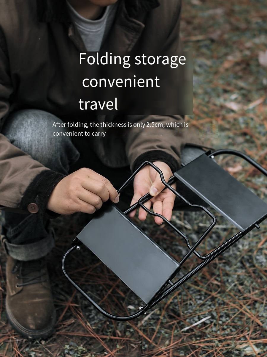 Portable 3 - in - 1 Design Camping Table for Grill with Mesh Desktop, Folding Table for Grill Camping Cooking BBQ - Wautton Outdoor Gear - Little Red General Store