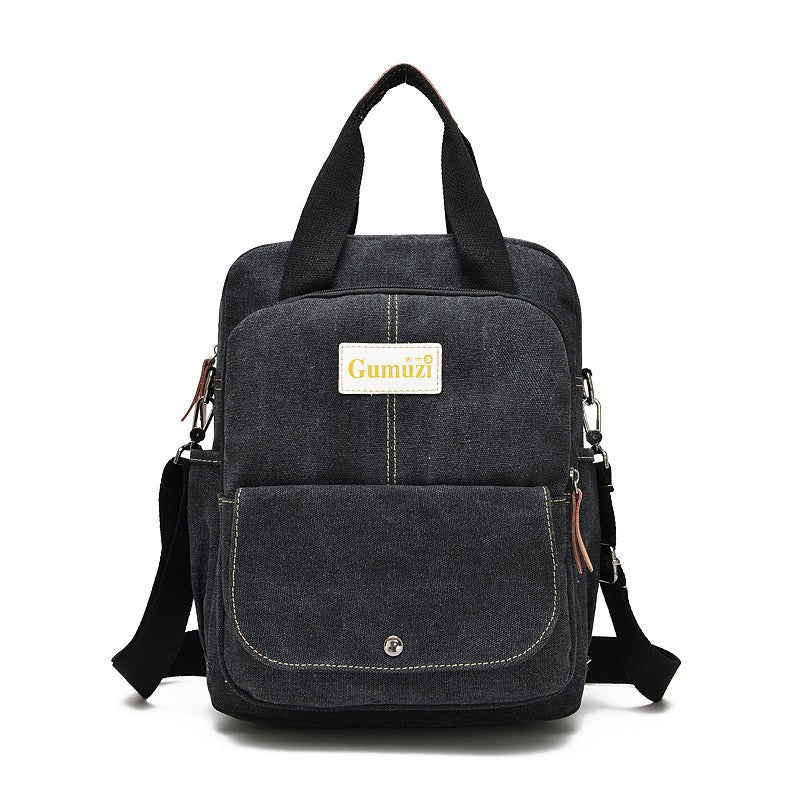 Leisure Canvas Shoulder Bag Wearproof Multi - functional Backpack - Wautton Outdoor Gear - Little Red General Store