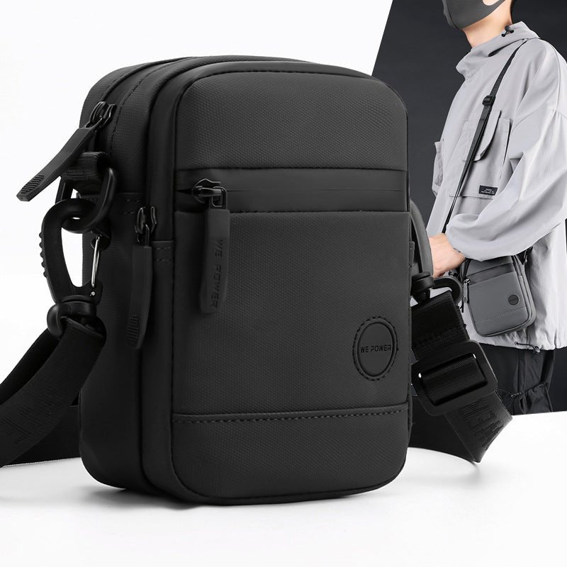 Men's Waterproof Nylon Crossbody Bag - Lightweight & Durable Everyday Travel Bag with Adjustable Strap - Wautton Outdoor Gear - Little Red General Store
