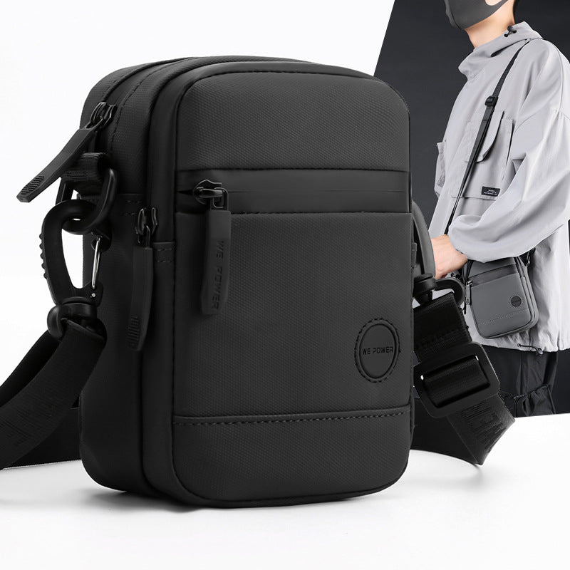 Men's Waterproof Nylon Crossbody Bag - Lightweight & Durable Everyday Travel Bag with Adjustable Strap - Wautton Outdoor Gear - Little Red General Store