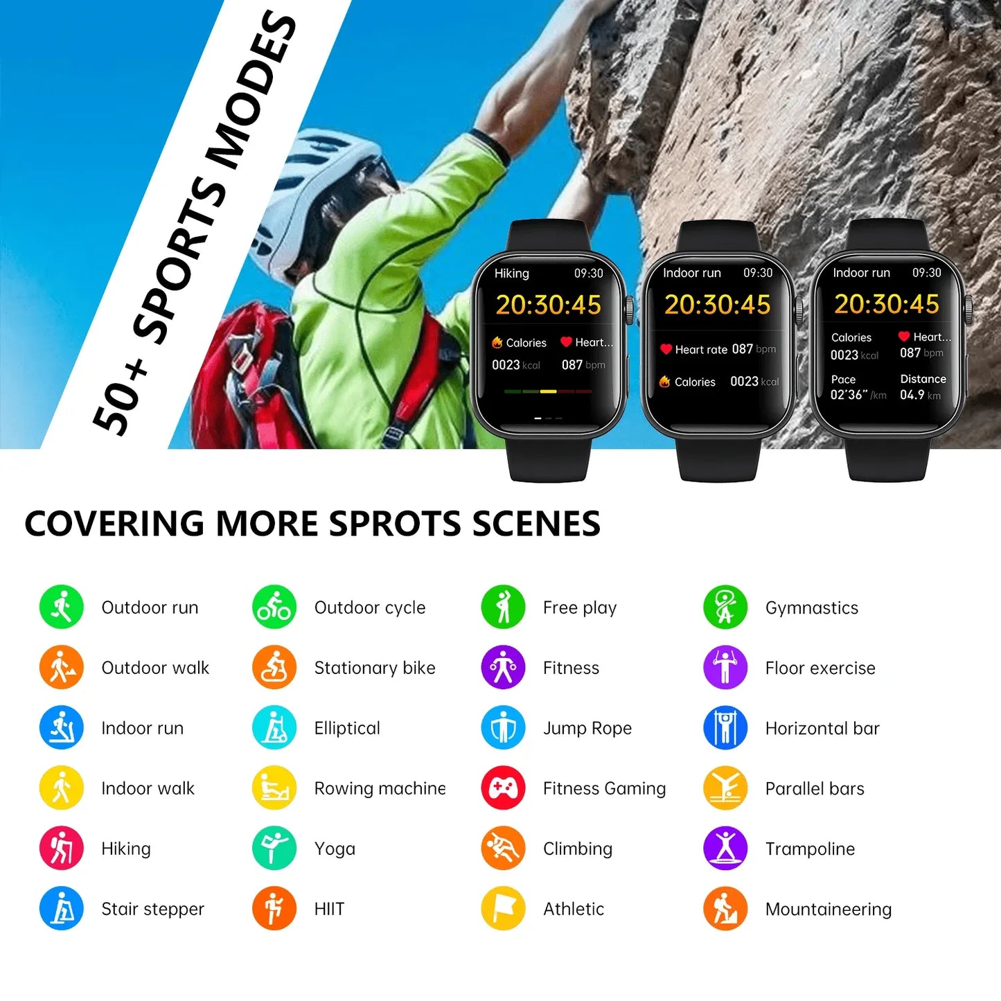 Best ECG Smart Watch of 2024 With Blood Pressure Monitor+Blood Glucose Monitoring - Wautton Outdoor Gear - Little Red General Store