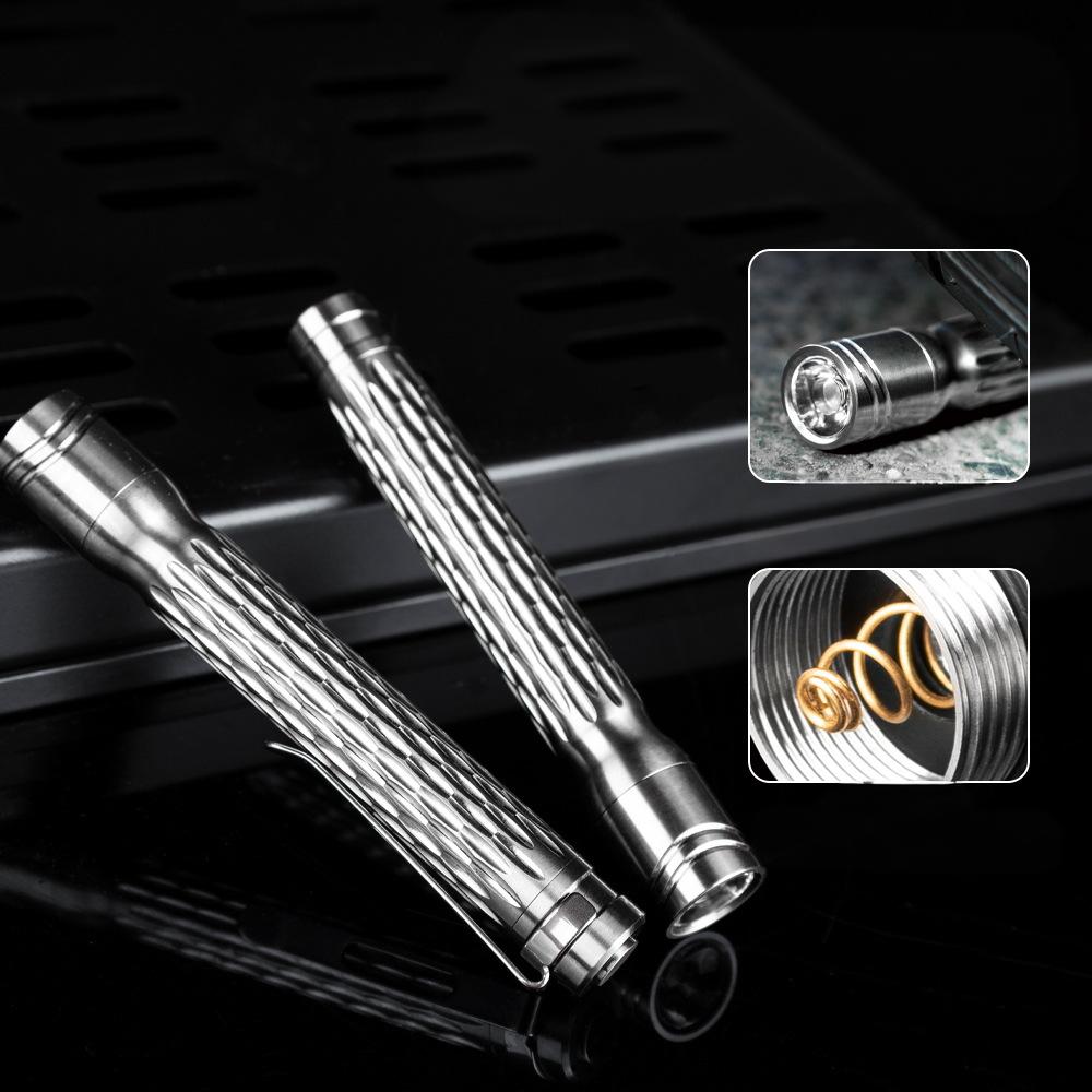 Wautton R8 Titanium Alloy Mini High - Intensity Flashlight - Wautton Outdoor Gear - Little Red General Store