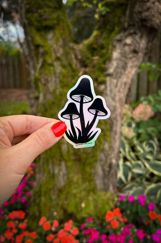 Eco Mush Holographic Sticker - Wayward & Wild - Little Red General Store