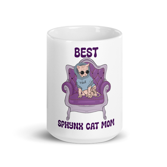 "BEST SPHYNX CAT MOM" COFFEE MUG