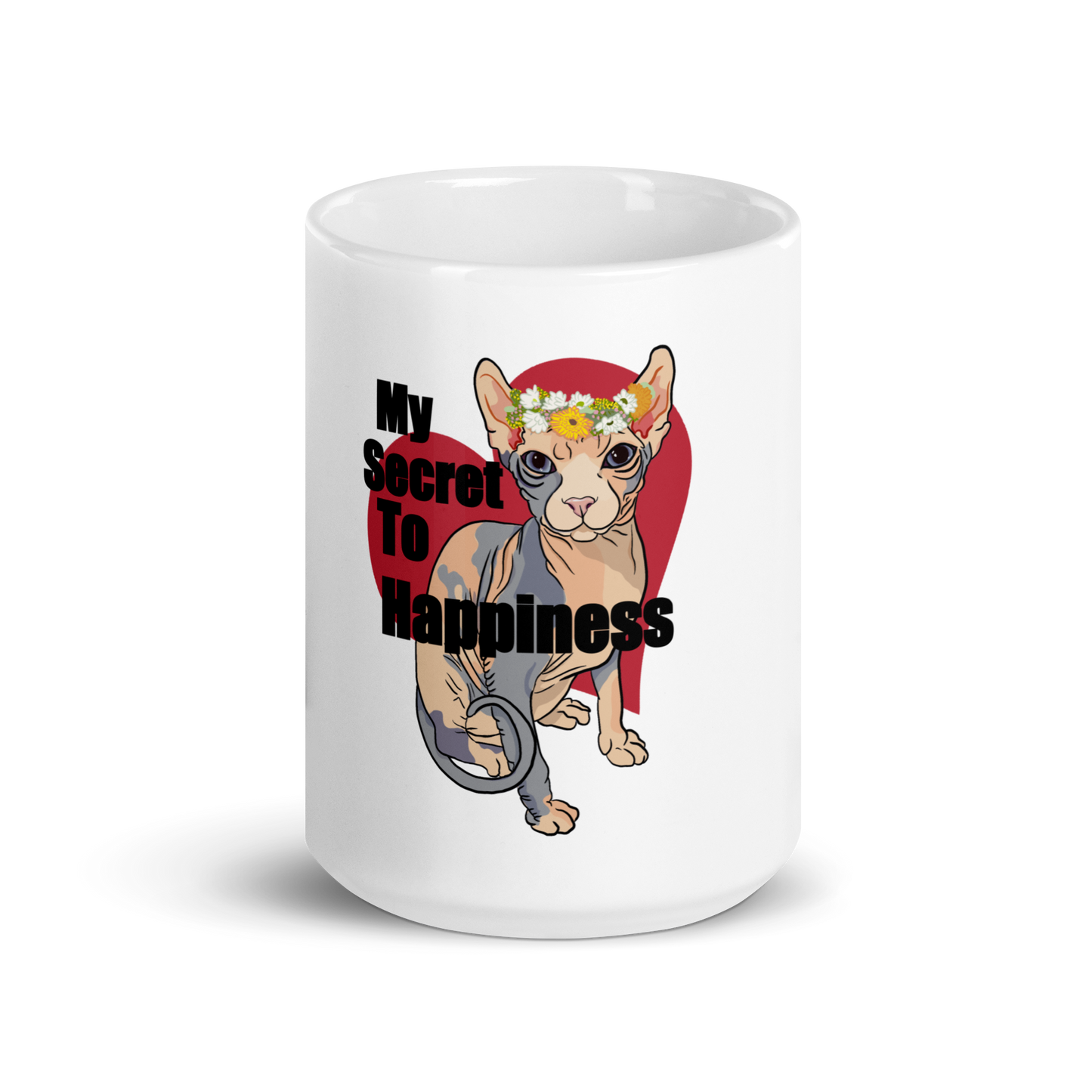 "MY SECRET TO HAPPINESS" COFFEE MUG