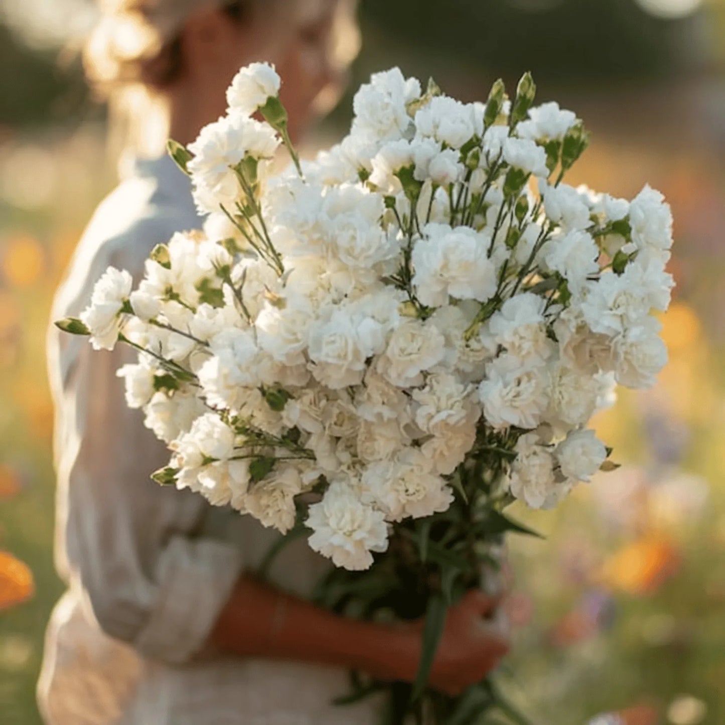 White Grenadin Carnation – 25 Seeds
