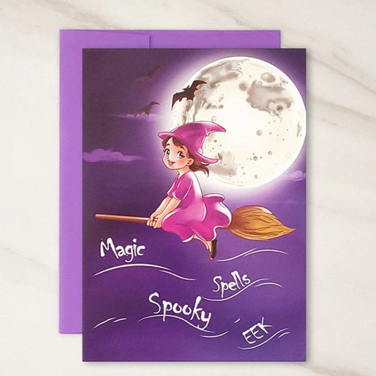 Halloween Witch - Halloween Greeting Card
