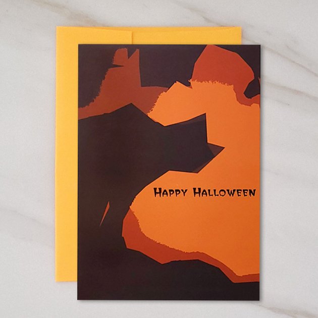 Black Cat - Halloween Greeting Card