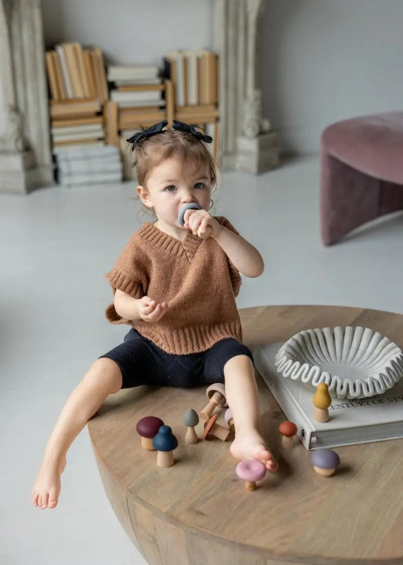 Mushroom Toy | Wood & Silicone + Imaginative + Montessori | LYTL®️