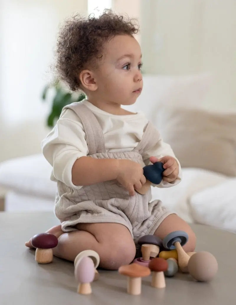 Mushroom Toy | Wood & Silicone + Imaginative + Montessori | LYTL®️