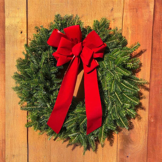 2 Pack of Balsam Fir Wreaths With Bow