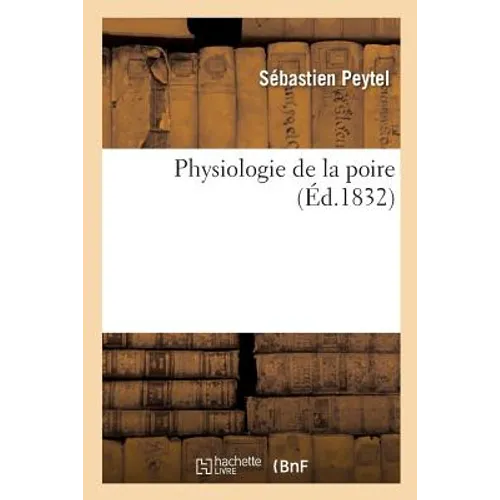 Physiologie de la Poire