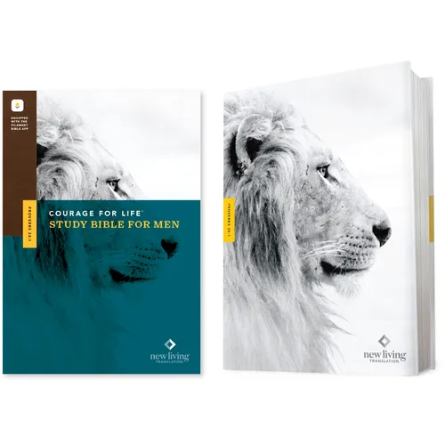 NLT Courage for Life Study Bible for Men, Filament Enabled (Hardcover)