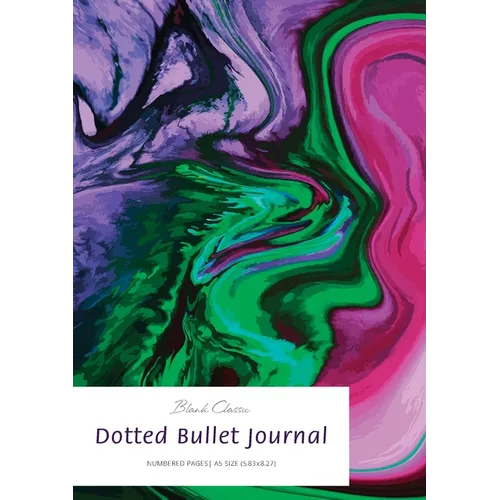 Dotted Bullet Journal: Medium A5 - 5.83X8.27 (Marbled)