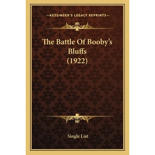 The Battle Of Booby's Bluffs (1922)